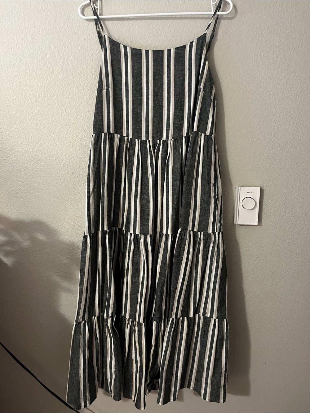 Little Bipsy Black and White Striped Tiered Maxi Dress